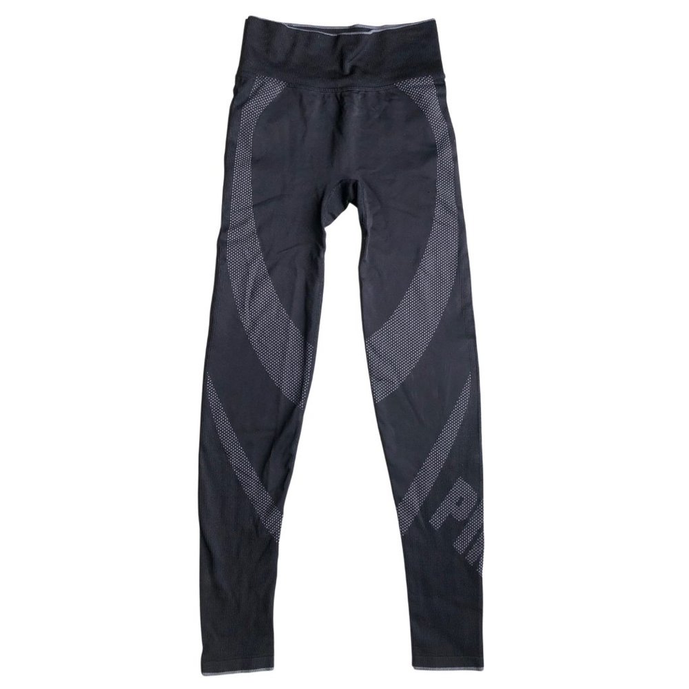 Victorias Secret PINK Active Sz XS Black and Gray Booty Curve Hugging Full Ankle